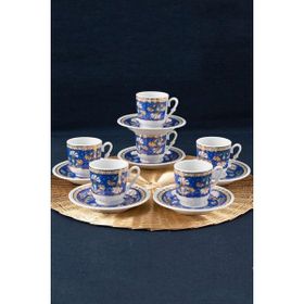 Güral Porselen SF12CKT084557 Sedef 6 Kişilik Kahve Fincan Takımı