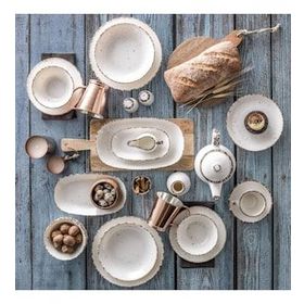 Güral Porselen Side Bone 25 cm Düz Tabak