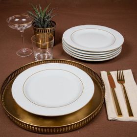 Güral Porselen Soprano 25 cm 6 Adet Düz Tabak