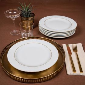 Güral Porselen Soprano 25 cm 6 Adet Düz Tabak