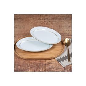 Güral Porselen Soprano Gold 25 cm 2 Adet Kayık Tabak