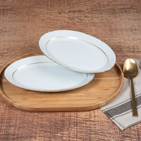 Güral Porselen Soprano Gold 25 cm 2 Adet Kayık Tabak