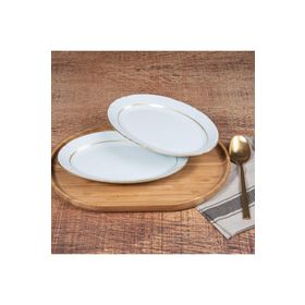 Güral Porselen Soprano Gold 25 cm 2 Adet Kayık Tabak