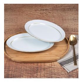 Güral Porselen Soprano Gold 25 cm 2 Adet Kayık Tabak