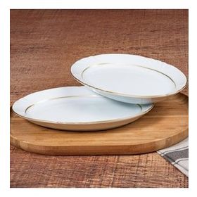 Güral Porselen Soprano Gold 25 cm 2 Adet Kayık Tabak