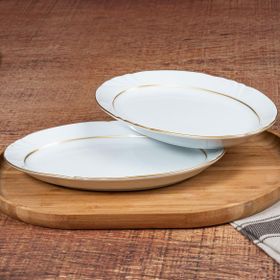 Güral Porselen Soprano Gold 25 cm 2 Adet Kayık Tabak
