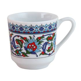 Güral Porselen Topkapı Sarayı Desenli 6'lı Türk kahvesi Fincan Takımı