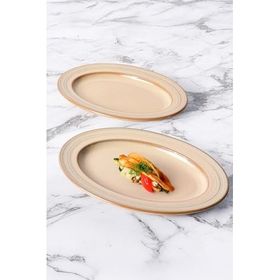 Güral Porselen Valeron 2'li 29 cm Kayık Tabak Seti