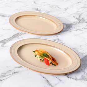 Güral Porselen Valeron 2'li 29 cm Kayık Tabak Seti