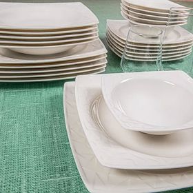 Güral Porselen Vivente 24 Parça 6 Kişilik Yemek Takımı