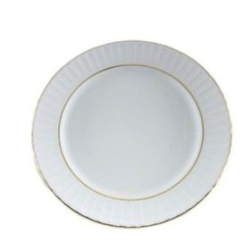 Güral Porselen Yaldızlı 17 cm 12 Adet Çukur Yemek Tabağı