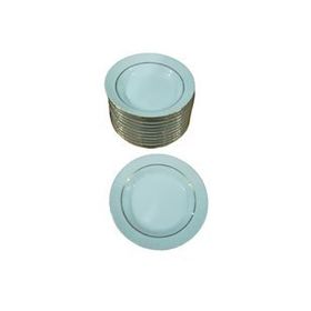 Güral Porselen Yaldızlı 17 cm 12 Adet Çukur Yemek Tabağı