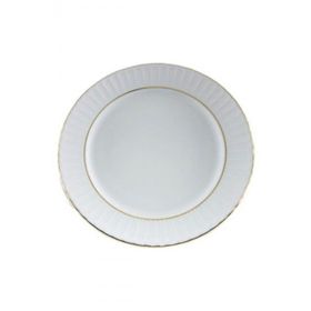 Güral Porselen Yaldızlı 19 cm 6 Adet Çukur Yemek Tabağı