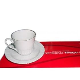 Güral Porselen Yaldızlı Çay Fincan Takımı