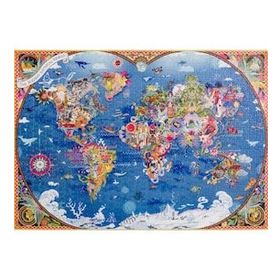 Gürbüz 12102 1000 Parça Mitolojik Harita Fantastik Puzzle