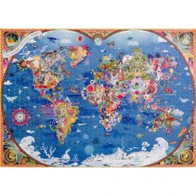 Gürbüz 12102 1000 Parça Mitolojik Harita Fantastik Puzzle