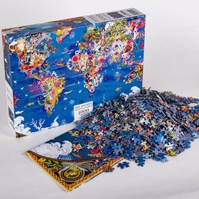Gürbüz 12102 1000 Parça Mitolojik Harita Fantastik Puzzle