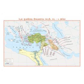 Gürbüz 70x100 cm İlk Çağda Ön Asya Haritası