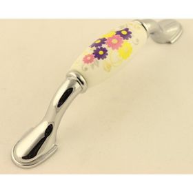 Gürçay Çiğdem 96 mm Krom Porselen Kulp