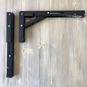 Gürçay Hırdavat Katlanır 30 cm 1 Takım Siyah Tekne Karavan Masa Ayağı
