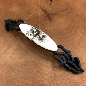 Gürçay Zuhal 160 mm Siyah Porselen Kulp