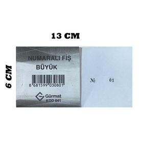 Gürmat Büyük Numaralı Fiş