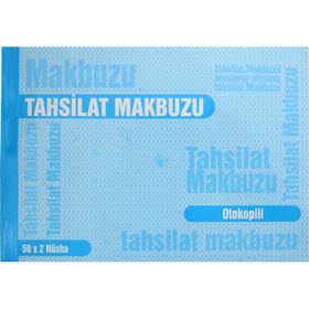 Gürmat Kod:25 Otokopili 14x19 cm 50x2 Nüsha Tahsilat Makbuzu