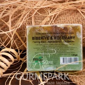 Gurmepark Doğal Biberiye Rosemary Peeling Etkili Nemlendirici Cilt Sabunu