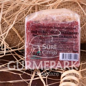 Gurmepark Doğal Dağ Çileği Peeling Etkili Akneli Cilt Bakım Sabunu