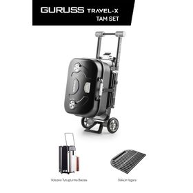 Guruss Travel-X Siyah Taşınabilir Tam Set Mangal