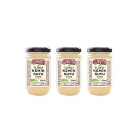 Gurvita 320 ml Jöle Kıvamında İlikli Sade Kemik Suyu (3 adet)