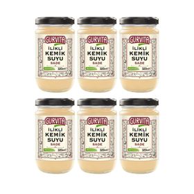 Gurvita 320 ml Jöle Kıvamında İlikli Sade Kemik Suyu (3 adet)