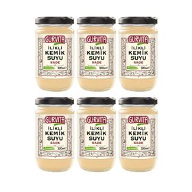 Gurvita 320 ml Jöle Kıvamında İlikli Sade Kemik Suyu (3 adet)