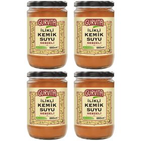Gurvita Sebzeli İlikli Kemik Suyu Sebzeli 660 ml (4 adet)