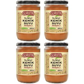 Gurvita Sebzeli İlikli Kemik Suyu Sebzeli 660 ml (4 adet)