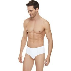 Güryıldız 24501 Beyaz 12 Adet Erkek Büyük Beden Penye Slip Külot