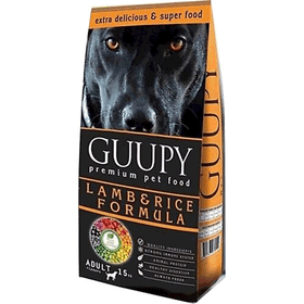 Guupy Dog Kuzu Etli ve Pirinçli Yetişkin 15 kg Köpek Maması