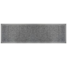 Güven Collection Nature Rustic Gri 80x300 cm Bordürlü Sisal Halı