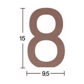 Güven Sanat Ahşap 8 Rakamı 18 mm H41 Obje