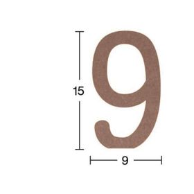 Güven Sanat Ahşap 9 Rakamı 18 mm H42 Obje