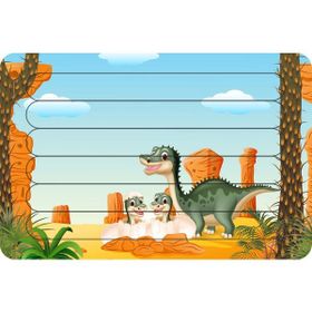 Güven Serigrafi Anne ve Bebek Dinozorlar Model 2 Çubuk Ahşap Çocuk Puzzle Yapboz