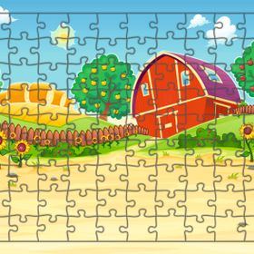 Güven Serigrafi Ayçiçeği Bahçesi 108 Parça Ahşap Çocuk Puzzle Yapboz