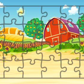 Güven Serigrafi Ayçiçeği Bahçesi 24 Parça Ahşap Çocuk Puzzle Yapboz
