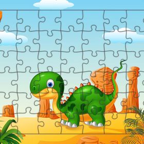 Güven Serigrafi Bebek Dinozor 54 Parça 19,5 x 29,5 cm Ahşap Çocuk Puzzle Yapboz