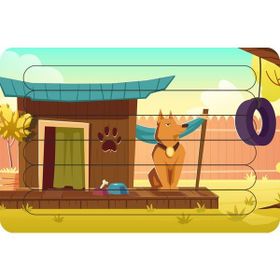Güven Serigrafi Birinci Köpek Çubuk Ahşap Çocuk Puzzle Yapboz