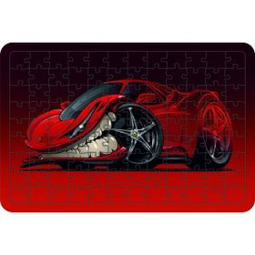 Güven Serigrafi Canavar Araba 108 Parça Model 2 Ahşap Çocuk Puzzle Yapboz