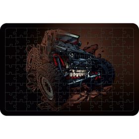 Güven Serigrafi Canavar Kamyon 108 Parça Model 3 Ahşap Çocuk Puzzle Yapboz