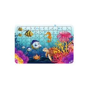 Güven Serigrafi Deniz Canlıları 108 Parça Model 10 Ahşap Çocuk Puzzle Yapboz