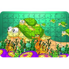 Güven Serigrafi Deniz Canlıları 108 Parça Model 11 Ahşap Çocuk Puzzle Yapboz