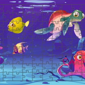 Güven Serigrafi Deniz Canlıları 108 Parça Model 15 Ahşap Çocuk Puzzle Yapboz